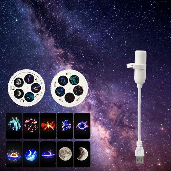 HomeKingdee Star Projector Night Light 360 Degree Adjustable Space Lamp ...