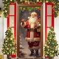 thumbnail image 1 of HomeKingdee Vintage Christmas Door Cover Decorations Xmas Santa Door Cover Christmas Front Door Banner Vintage Santa Claus Decorations for Winter Holiday Supply, 1 of 6