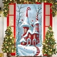 thumbnail image 1 of HomeKingdee Vintage Christmas Door Cover Decorations Xmas Santa Door Cover Christmas Front Door Banner Vintage Santa Claus Decorations for Winter Holiday Supply, 1 of 6