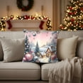 thumbnail image 1 of HomeKingdee Vintage Christmas Throw Pillow Cover, Xmas Decoration Cushion, Winter Holiday Decorative Pillow Case, Santa Claus Snowman Pillowcase, Indoor Home Bedroom Sofa Couch Decor, 1 of 6