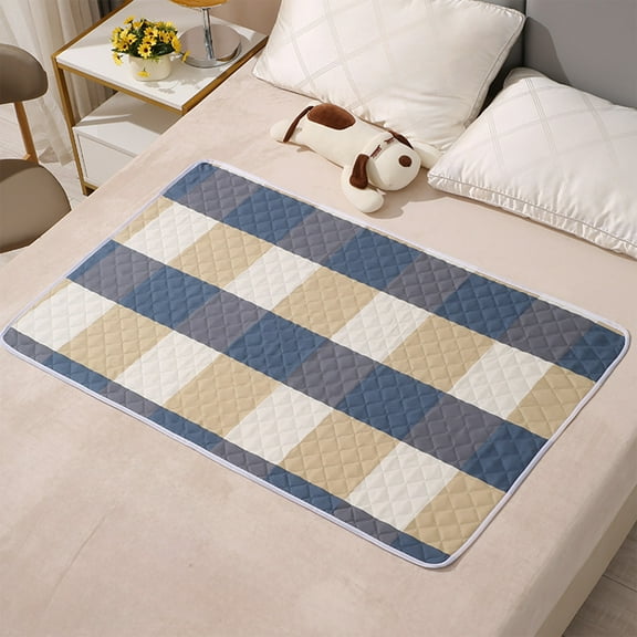 HomeKingdee Washable Incontinence Pad for Women and Breathable Reusable Mat Portable Menstruation Under Pad Sleeping Mat for Elderly
