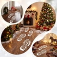 Wall Sticker Paper Design HomeKingdee White Paper 3 Pairs Santa White Shoe Print Stickers ...