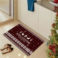 thumbnail image 1 of HomeKingdee Winter Christmas Kitchen Rugs Red Buffalo Plaid Christmas Rugs Merry Christmas Decorations Wreath Kitchen Mats Washable Floor Doormat Area Rugs, 1 of 6