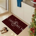 thumbnail image 1 of HomeKingdee Winter Christmas Kitchen Rugs Red Buffalo Plaid Christmas Rugs Merry Christmas Decorations Wreath Kitchen Mats Washable Floor Doormat Area Rugs, 1 of 6