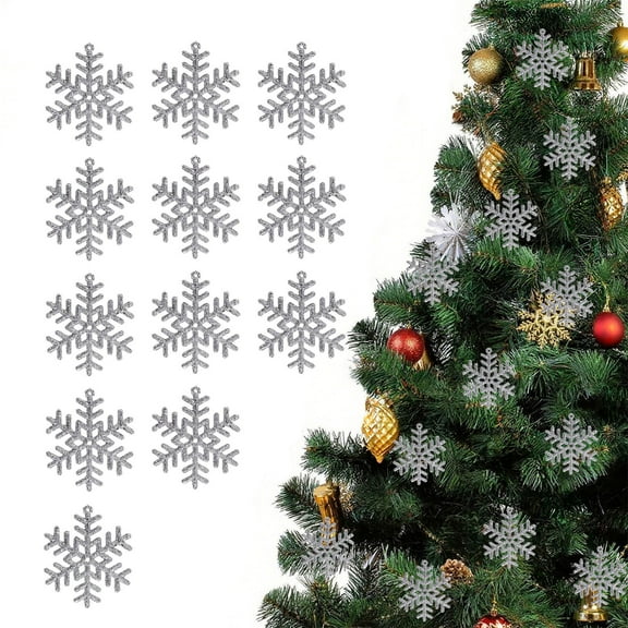 HomeKingdee Winter Snowflake Hanging Ornaments Decors, Frozen Snowflakes Ceiling Streamers Sparkly Snow Decor for Christmas Birthday Winter Wonderland New Year