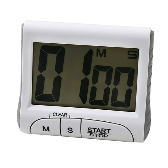 HomeLife 1 Set Cooking Timer Large Screen Big Number Electronic Timer Magnetic Time Reminder Positive/Countdown Clock Kitchen Gadget