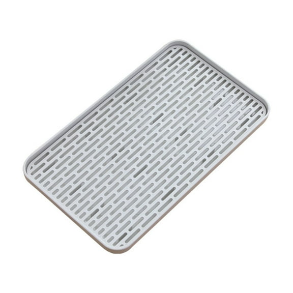 HomeLife 1 Set Drain Tray Double Layer Drainer Tray Durable Tea Serving Tray Sturdy Dish Drying Rack for Home Kitchen