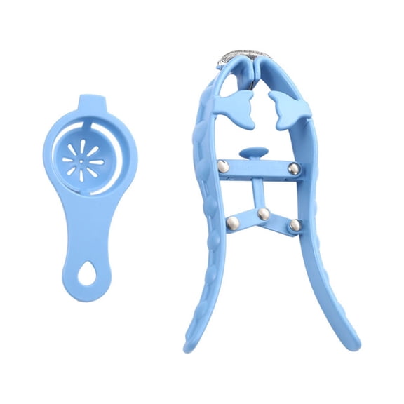 HomeLife 1 Set Egg Opener Spring Design Easily Opening Lightweight Egg Yolk Separator Egg Cracking Tool Kitchen Gadget