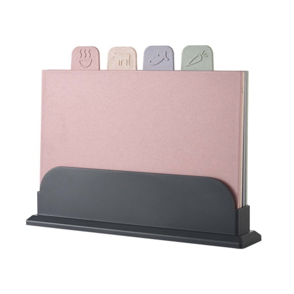 HomeLife 1 Set Kitchen Cutting Board Classification Icon Double Sided Nordic Style Non-stick Cut Vegetable Fruit Vegetables Cutting Block Kitchen Gadget