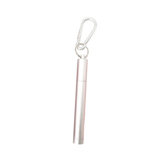 HomeLife 1 Set Reusable Telescopic Straw Set Portable Stainless Steel with Carry Case Eco-Friendly Easy to Clean Straw
