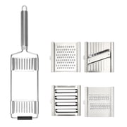 HomeLife 1 Set Stainless Steel Grater Cutter Manual Vegetable Slicer Easy Clean Multi-Purpose Kitchen Tool Ergonomic Handle Cheese Carrots Zucchini Pulp Kitchen Chopper