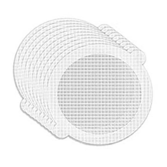 HomeLife 10/30 Pcs Disposable Shower Drain Hair Catcher Waterproof Glue Easy to Use 0.5cm Holes Home Drain Protectors for Bathroom Bathtub Floor Drain Net