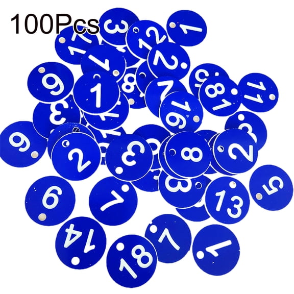 HomeLife 100Pcs Beehive Tag Waterproof Identification Round 1-100 Numbered Mark Label Beekeeping Supplies