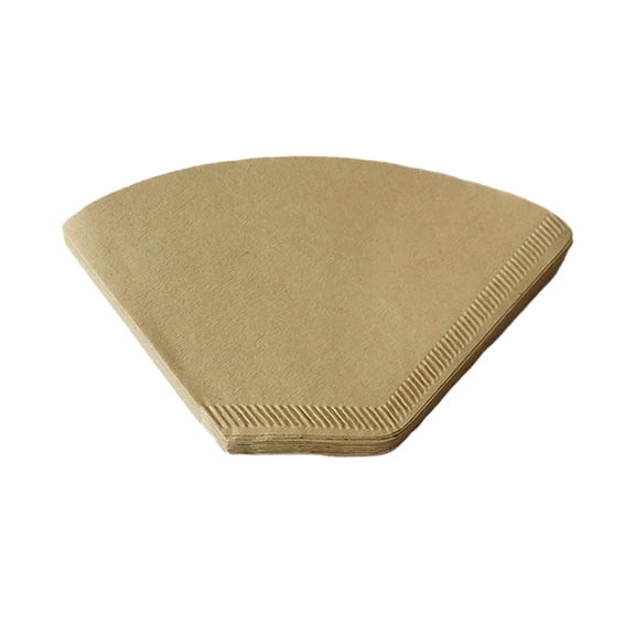 HomeLife 100Pcs Coffee Filter Paper Natural Unbleached Disposable Pour Over Coffee Dripper Cone Universal Coffee Maker Accessories