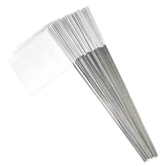 HomeLife 100Pcs Marking Flags Lawn Flag Markers Waterproof Non-Fading PVC Landscape Flags Sprinkler Flags