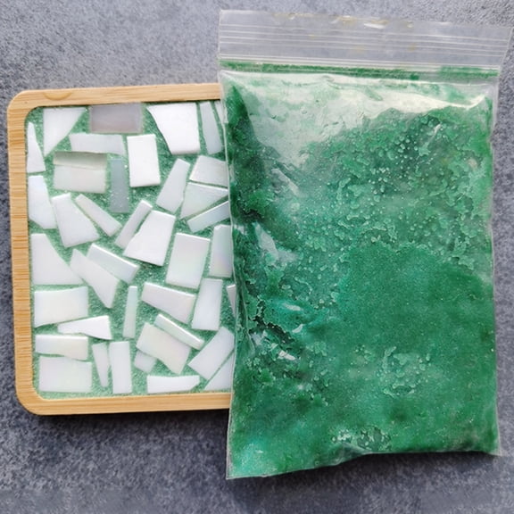 HomeLife 100g/bag Mosaic Special Color Sealant, Handmade White Crystal Sealant, Waterproof And Moisture-Proof Ceramic Tile Sealant, Pointing Mosaic Tiles Grout