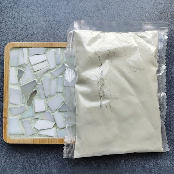 HomeLife 100g/bag Mosaic Special Color Sealant, Handmade White Crystal Sealant, Waterproof And Moisture-Proof Ceramic Tile Sealant, Pointing Mosaic Tiles Grout