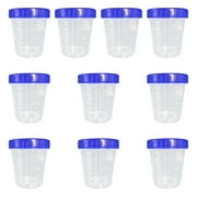 HomeLife 10Pcs 4 Oz Salad Dressing Containers Set for JSCARES Leakproof Stackable Small Containers with Lids Reusable Clear Plastic Dip Cups for Snacks Fruits Sauces