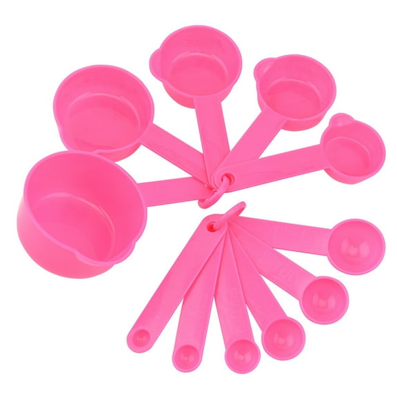 HomeLife 11Pcs/Set Plastic Measuring Spoon & Cup Set BPA-Free Baking Measuring Tool for Flour Sugar Salt Liquid Multifunctional Kitchen Household Meter