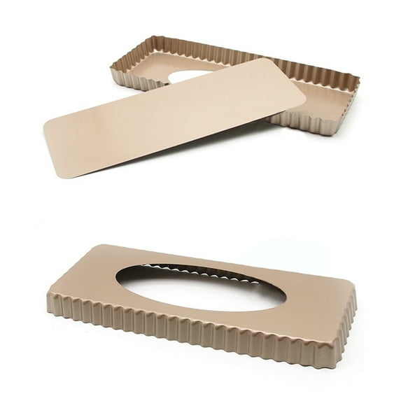 HomeLife 14 Inch Carbon Steel Non-stick Tarts Bread Baking Pan Tray with Removable Bottom