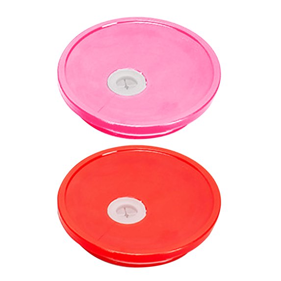 HomeLife 2/10 Pcs Acrylic Lids for 16 Oz Glass Cups Thickened Good Sealing with Straw Hole Easy to Clean Glass Mug Lid