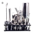 thumbnail image 1 of HomeLife 23Pcs/Set Bartender Kit Professional Versatility Stainless Steel Martini Cocktail Shaker with Stand Bar Accessories, 1 of 12