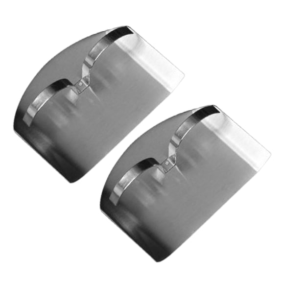 HomeLife 2Pcs Stainless Steel Finger Guard for Cutting Adjustable Finger Protector Safety Durable Veggie Chopper for Dicing Easy to Clean Kitchen Tool