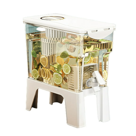 HomeLife 3.5L Large Drink Dispenser with Faucet Cold Kettle for Cocktails Juices Beer Beverage Jug Water Dispenser Container for Parties BBQs