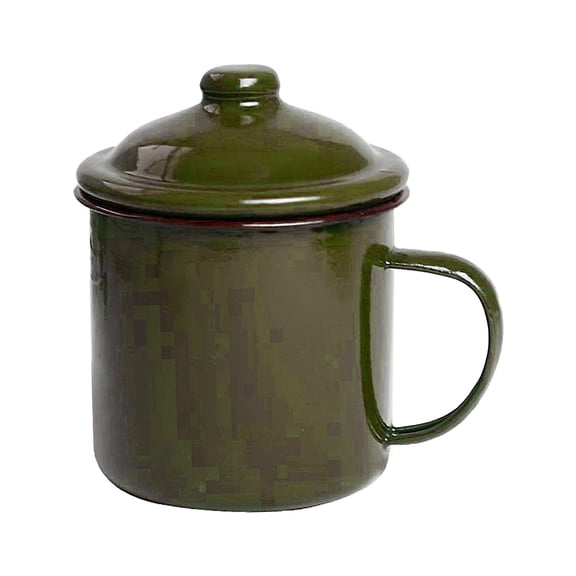 HomeLife 360/500/660ML Milk Cup Anti-rust Healthy Eco-friendly Retro Water Mug with Lid Household Supplies