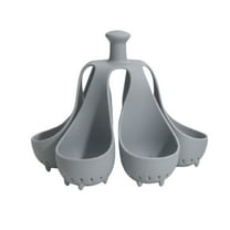 HomeLife 4/6-Holes Silicone Egg Steamer Tray High Temp Resistant Egg Boiler for Fast Cooking Anti-Scald Handle Easy to Clean Egg Holder