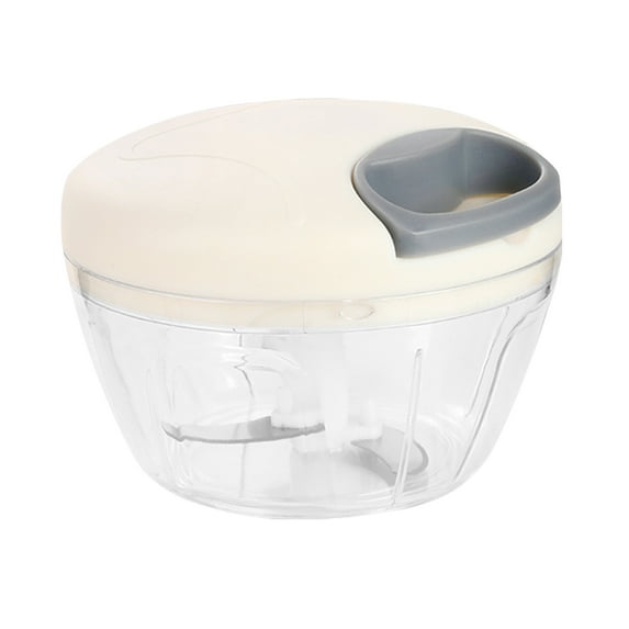 HomeLife 500/900ML Garlic Stirrer Manual Food Processor Vegetable Chopper Hand Pull String Onion Cutter for Veggies Fruits Nuts Herb Easy Clean Kitchen Tool