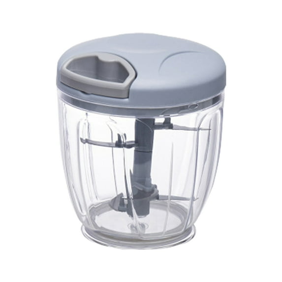 HomeLife 500/900ML Garlic Stirrer Manual Food Processor Vegetable Chopper Hand Pull String Onion Cutter for Veggies Fruits Nuts Herb Easy Clean Kitchen Tool