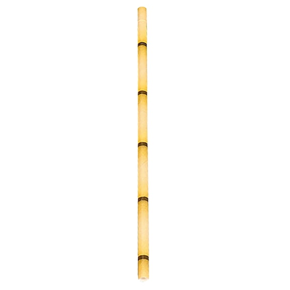 HomeLife 50Pcs Paper Straw Flat Mouth Bright Color Bamboo Pattern No Odor Eco-friendly Drinking Long Tropical Party Beverage Straw for Club