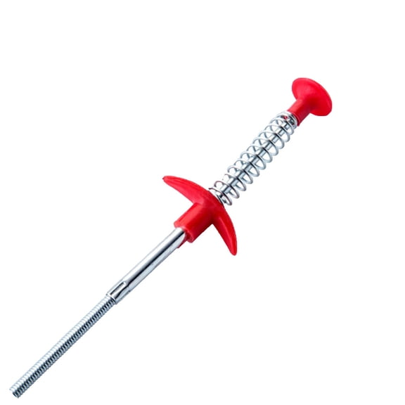 HomeLife 60cm T-type Spring Kitchen Sink Drain Sewer Hair Cleaning Grabber Dredging Tool