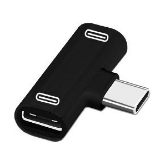 HomeLife Adapter Multifunctional Reliable Alloy USB Type C to Dual Type-C Splitter Converter