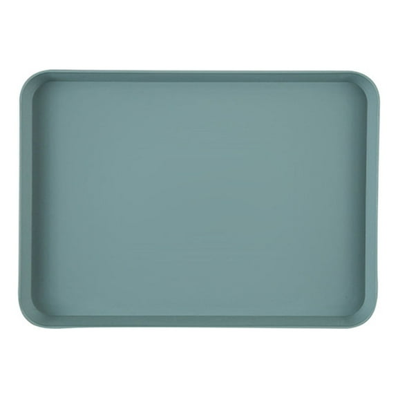 HomeLife Anti-slid Base Stackable Serving Tray Multi-use Smooth Surface Plastic Fruit Tray for Home