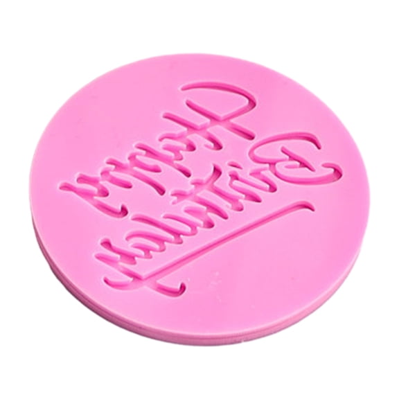 HomeLife Biscuit Mold Easy Release Anti-deformed Labor-saving Concave-Convex Surface Happy Birthday Cookie Mold Kitchen Gadget