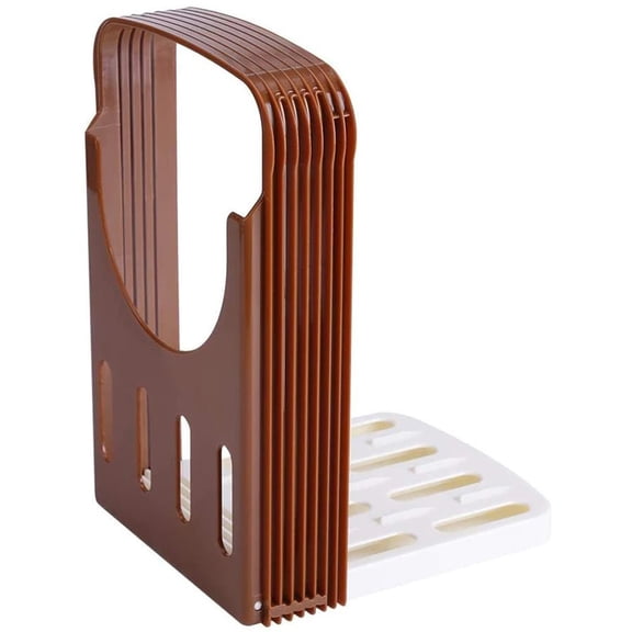 HomeLife Bread Slicer Effective Easy to Use Plastic Food Grade Materials Anti-slid Base Bread Cutter for Home