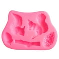 thumbnail image 1 of HomeLife Cake Mold Food Grade Non-stick High Temperature Resistance Three-dimensional Reusable Decorative DIY 3D Squirrel Pine Cone Stump Silicone Chocolate Baking Mold for Bakery, 1 of 11