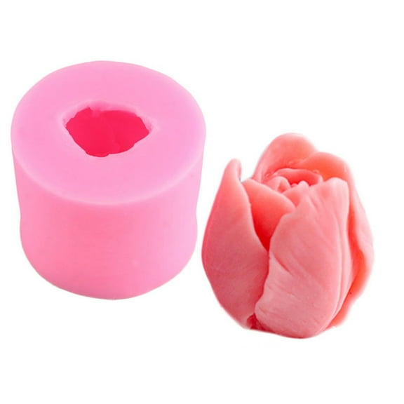 HomeLife Cake Mold Non-stick Food Grade Tulip Bud Shape Fondant Chocolate Baking Mold Home Supply