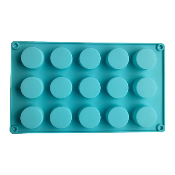 HomeLife Cake Mold Round Column Shape Reusable Convenient Demoulding 15 Holes Silicone Cake Mold Baking Tool for Gifts