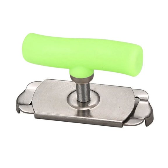 HomeLife Can Opener with Adjustable Handle Easy Grip Stainless Steel Lid Remover Bottle Opener Smooth Rotation Jar Opener for Arthritis Seniors