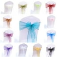 thumbnail image 1 of HomeLife Chair Back Sashes 40pcs Gauze Butterfly Chair Ribbon for Wedding Celebration Chair Back Decoration, 1 of 13