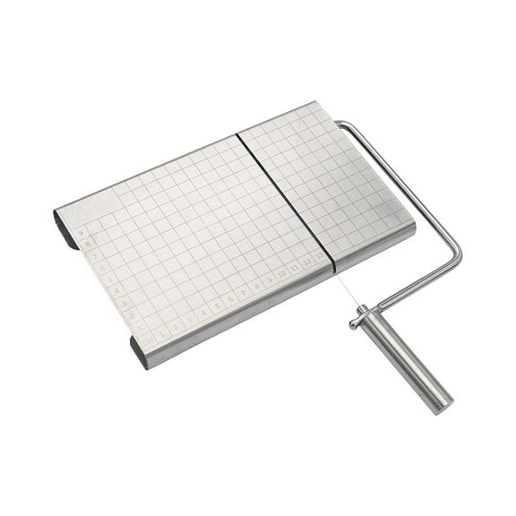 HomeLife Cheese Slicer with 6 Wires Replacement Clear Scale Multifunctional Stainless Steel Slicing Manual Tool Ham Sausage Cheese Butter Cutter Kitchen Gadgets
