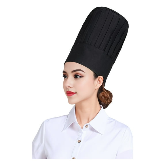 HomeLife Chef Hat Adjustable Elastic Adult Baker Cooking Cap Soft Breathable Height Thickness Kitchen Tools for Baking Art Classes Parties