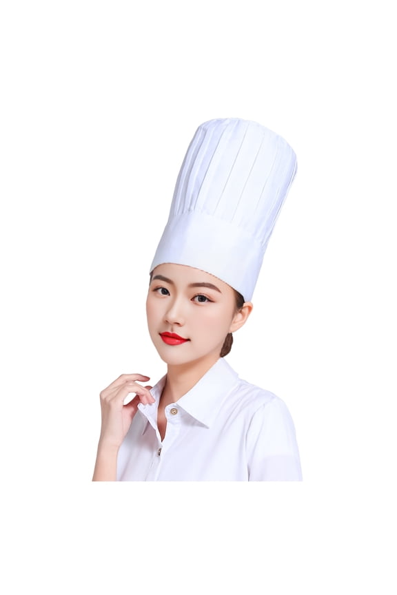 Chef Hat Adjustable Elastic Adult Baker Cooking Cap Soft Breathable Height Thickness Kitchen Tools for Baking Art Classes Parties