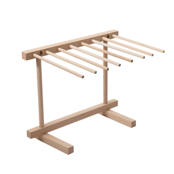 HomeLife Collapsible Wooden Pasta Drying Rack 8 Arm Foldable Homemade Spaghetti Stand Quickly Set Up Dryer Noodle Hanger Kitchen Gadget