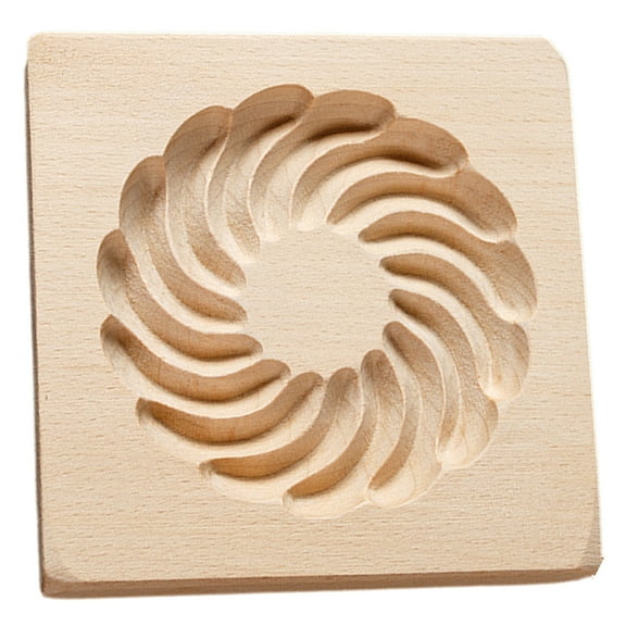 HomeLife Cookie Mold 3D Clear Texture DIY Wooden Biscuit Mold Easy to Use Non-stick Baking Mold for Home Kitchen