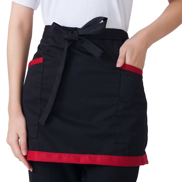 HomeLife Cooking Apron Soft with Tether Household Short Waist Apron for ...
