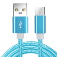 thumbnail image 1 of HomeLife Copper Core Nylon Braided Cord High Strength Anti-winding Phone Data Cable Micro USB Interface 2A Fast Charging Cable for Android, 1 of 13